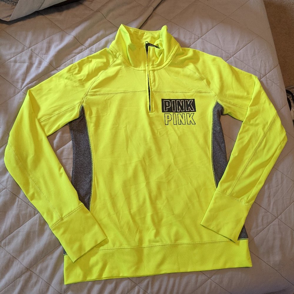 Pink Victoria's Secret Long Sleeve Workout Shirt